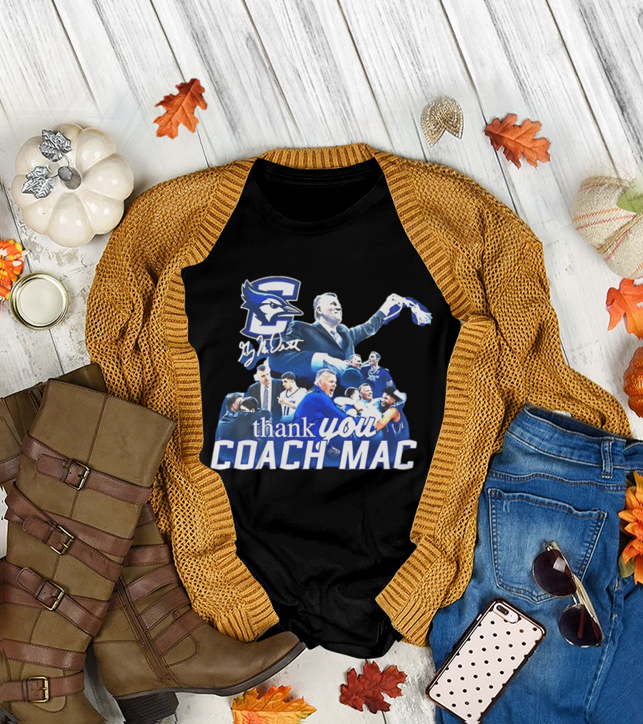 Thank You Coach Mac Creighton Bluejays Basketball T-Shirt