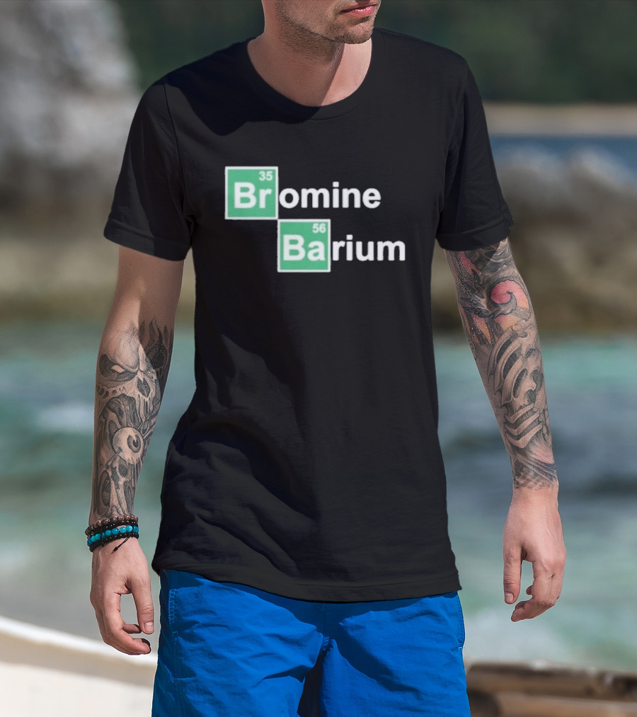 Bob Lazar Bromine Barium Element Chart T-Shirt