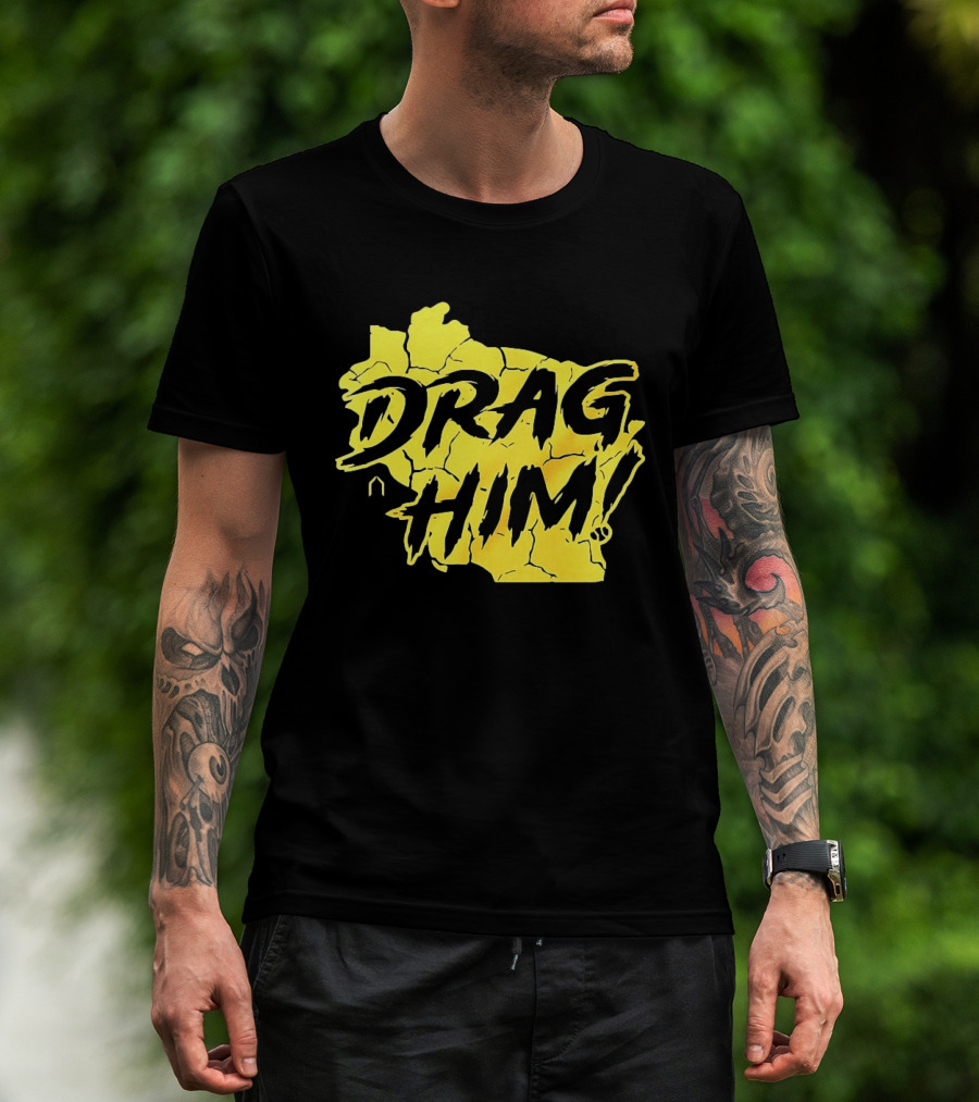 Drag Him Sal Frelick Milwaukee Brewers MLB Map T-Shirt
