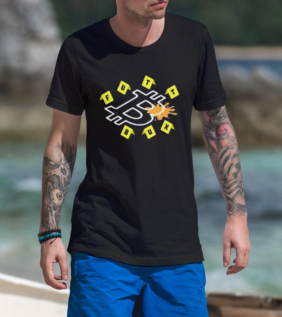Windscribe Bitcoin Crime Scene Futt Bux T-Shirt