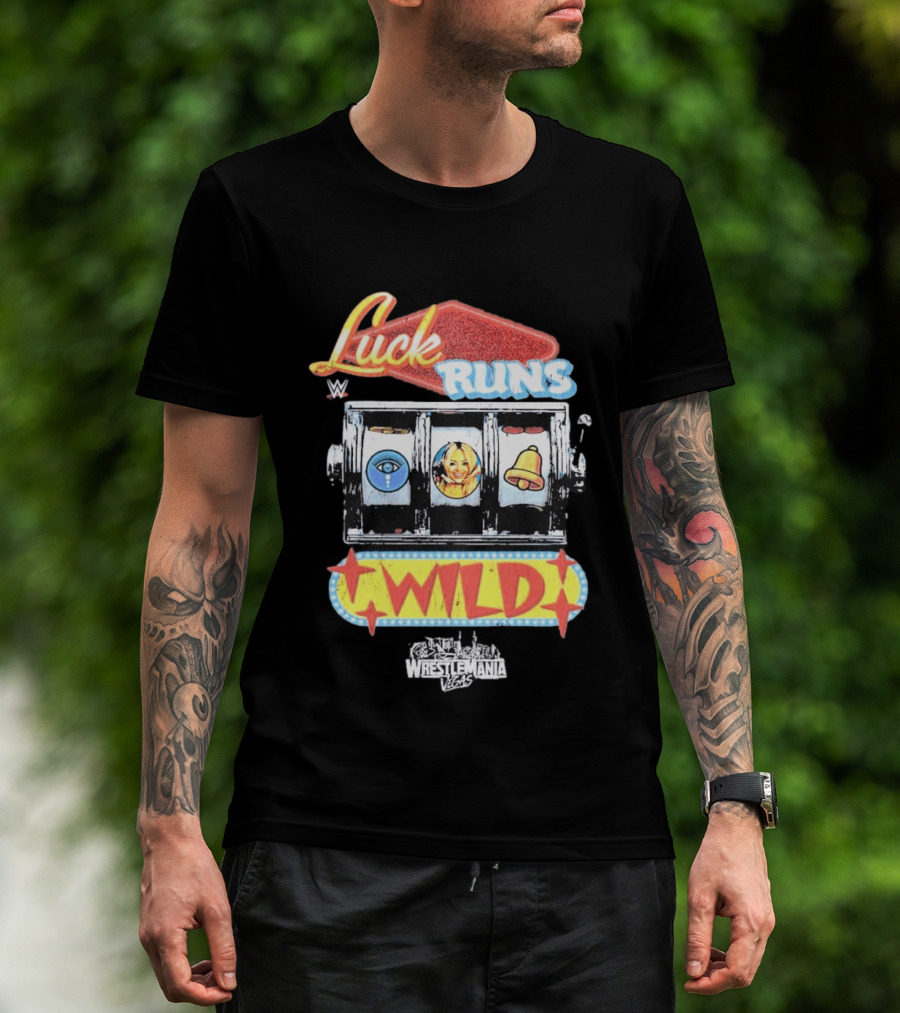 WrestleMania Vegas Slot Machine Luck Runs Wild T-Shirt