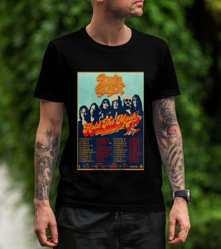 Parker Barrow Hold The Mash North American UK Summer Tour 2023 T-Shirt