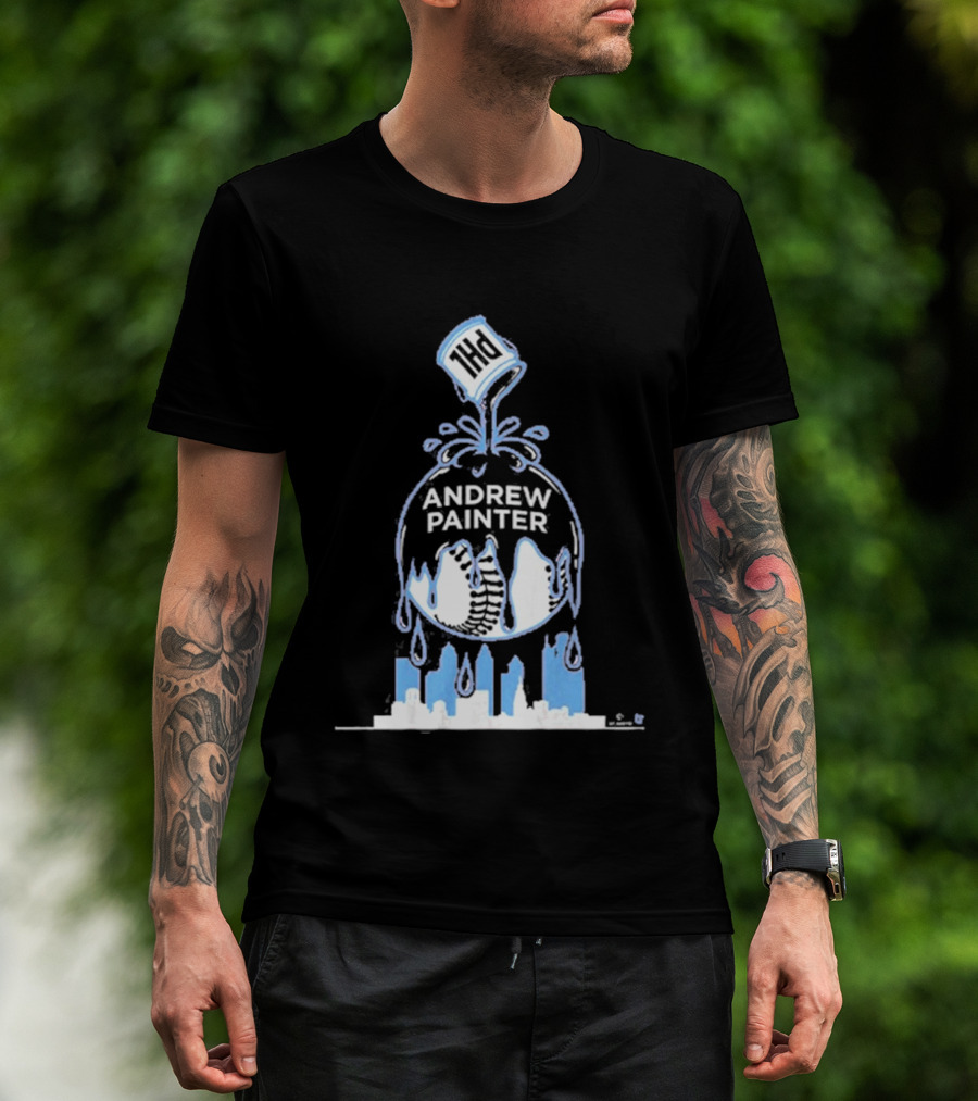 Andrew Painter PHL Paint The Town Phillies Skyline T-Shirt