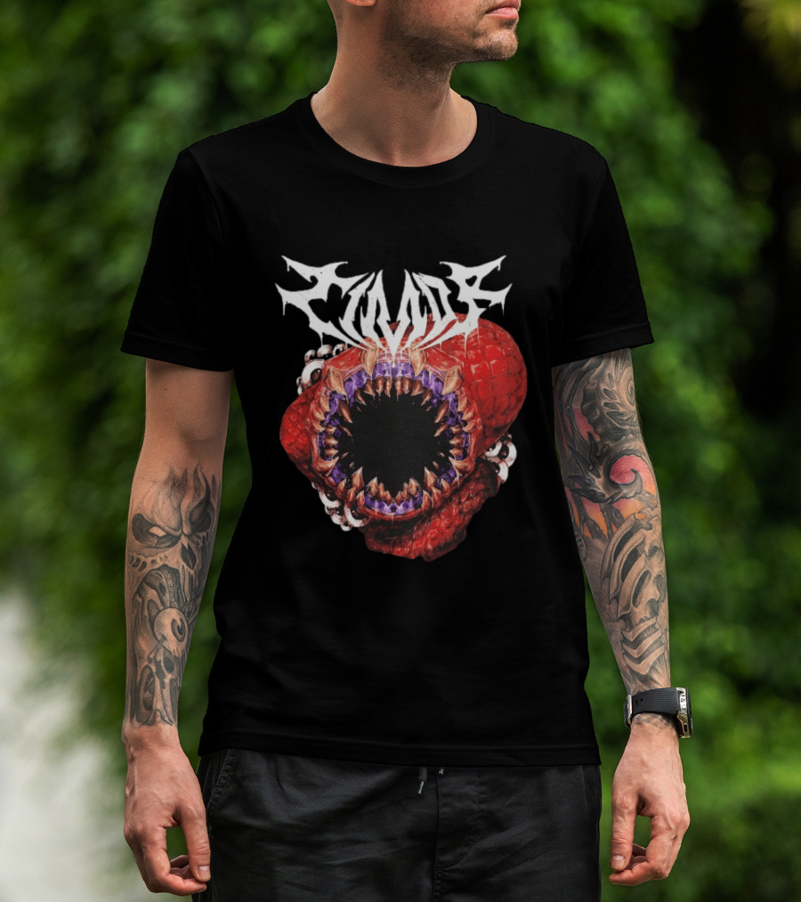 Doggie Timor Monster Crimson Jaws Fantasy T-Shirt