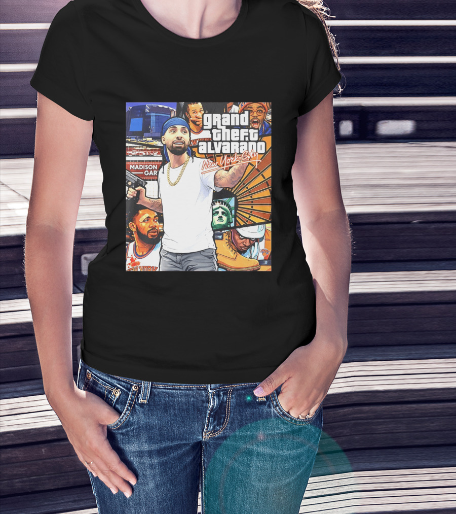 Grand Theft Alvarado New York City Madison Square Garden Knicks Energy T-Shirt