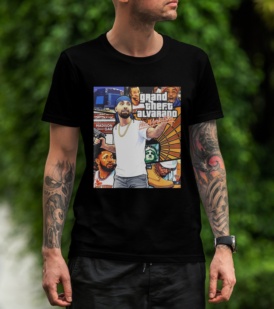 Grand Theft Alvarado New York City Madison Square Garden Knicks Energy T-Shirt