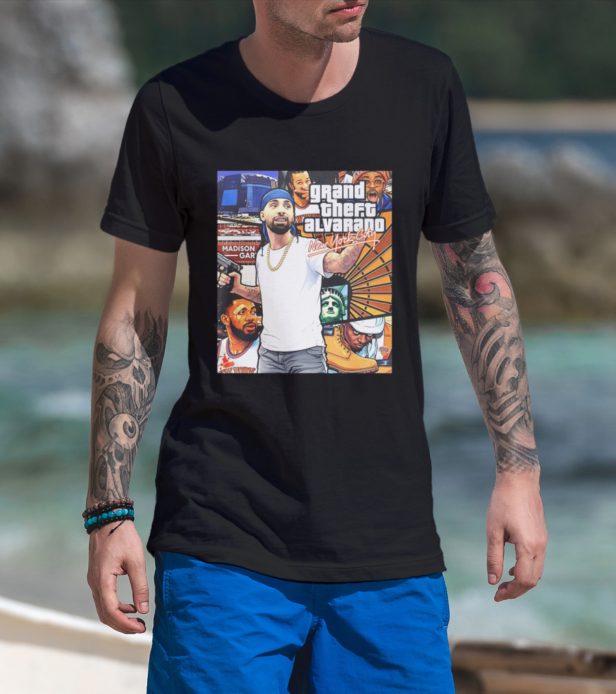 Grand Theft Alvarado New York City Madison Square Garden Knicks Energy T-Shirt