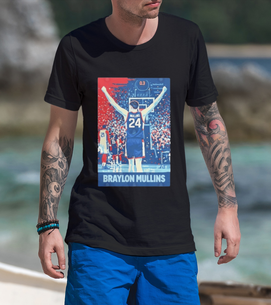 Braylon Mullins 0.3 Uconn Basketball Game Winning Moment T-Shirt