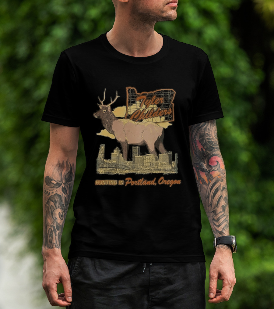 Tyler Childers Portland Oregon Hunting Deer T-Shirt