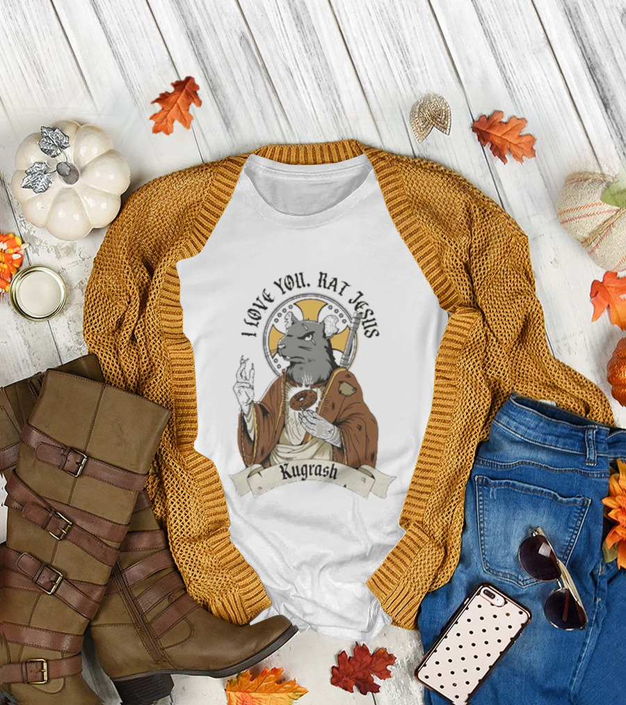 I Love You Rat Jesus Kutgraph T-Shirt