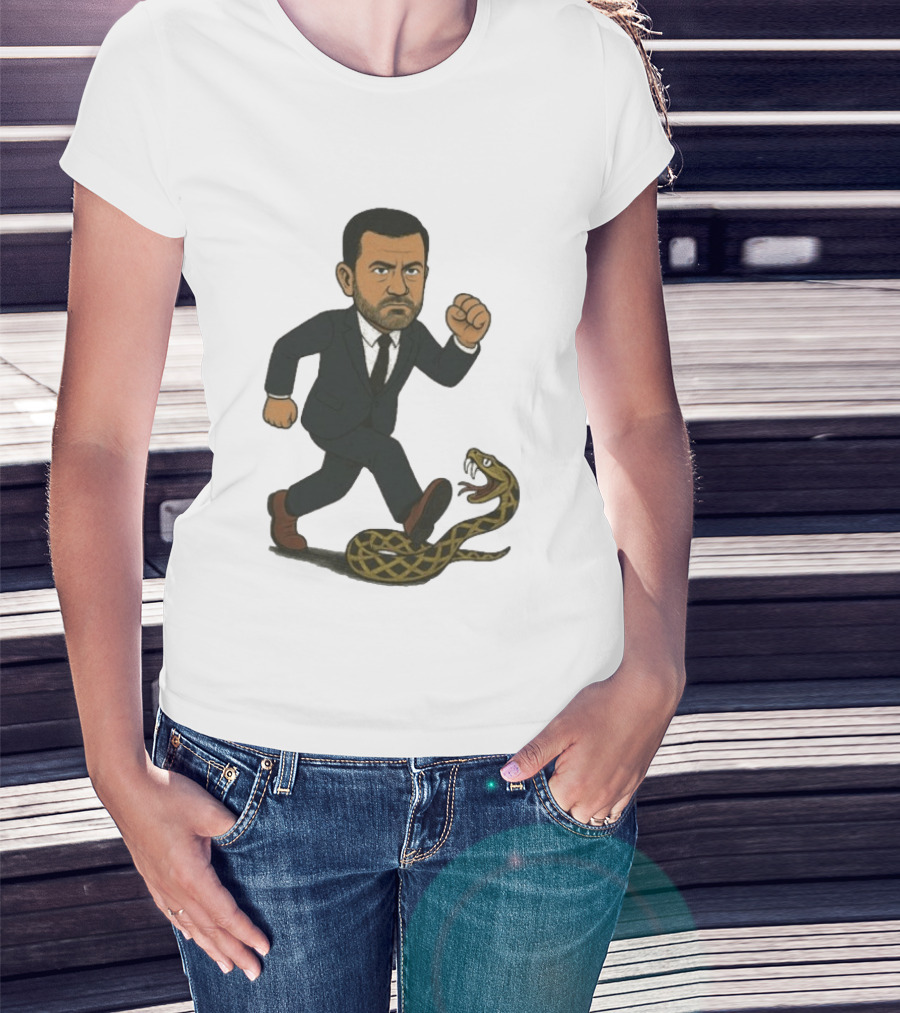 Keep On Treadin' Jimmy Kimmel Snake Suit Punch T-Shirt
