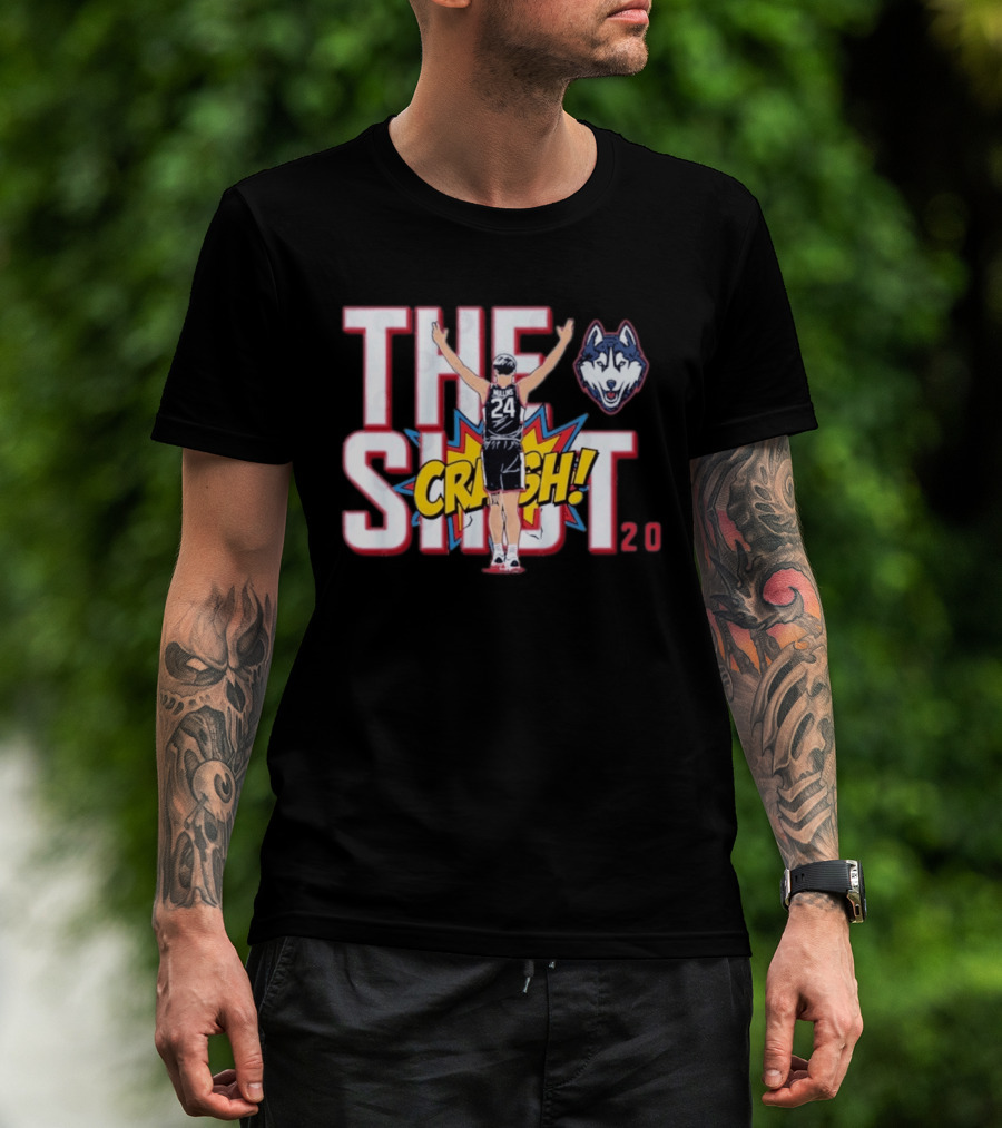 Uconn Huskies Braylon Mullins The Shot Crash 24 Basketball 20 T-Shirt