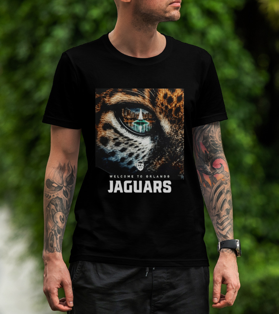 Welcome To Orlando Jaguars Eye Cityscape T-Shirt