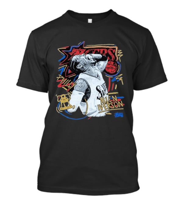 Philadelphia 76ers Allen Iverson Philly Mitchell Ness Chalked Up T-Shirt