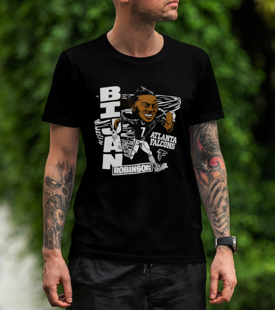 Bijan Robinson Atlanta Falcons Caricature 2025 T-Shirt