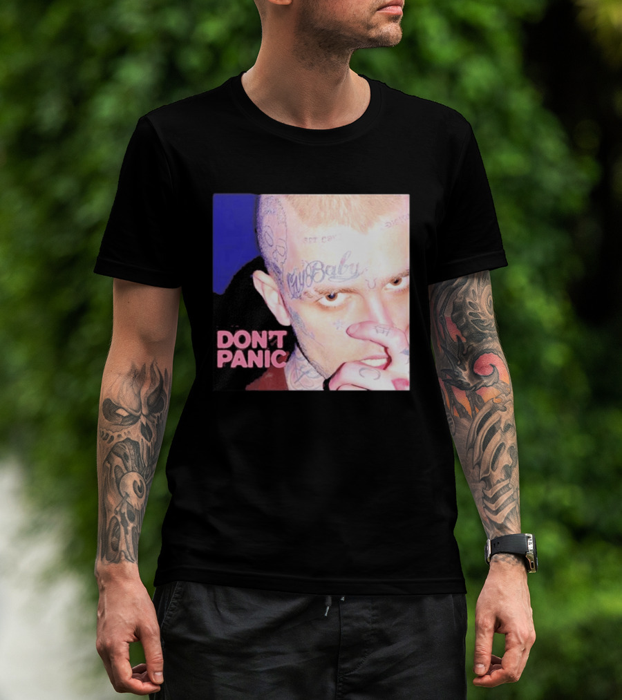 Lil Peep Don't Panic Single Cover Tattoo T-Shirt