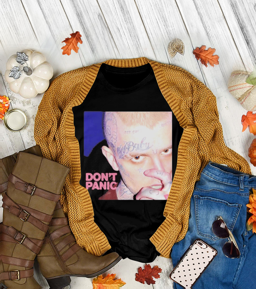Lil Peep Don't Panic Single Cover Tattoo T-Shirt