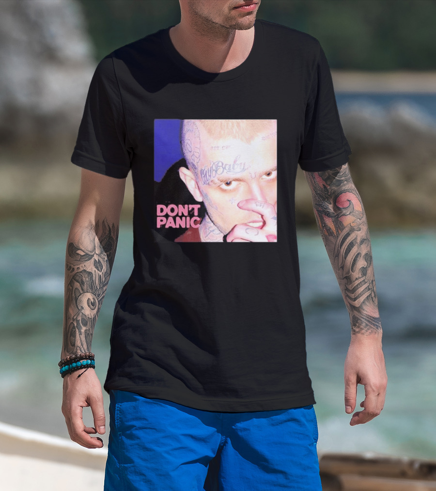 Lil Peep Don't Panic Single Cover Tattoo T-Shirt