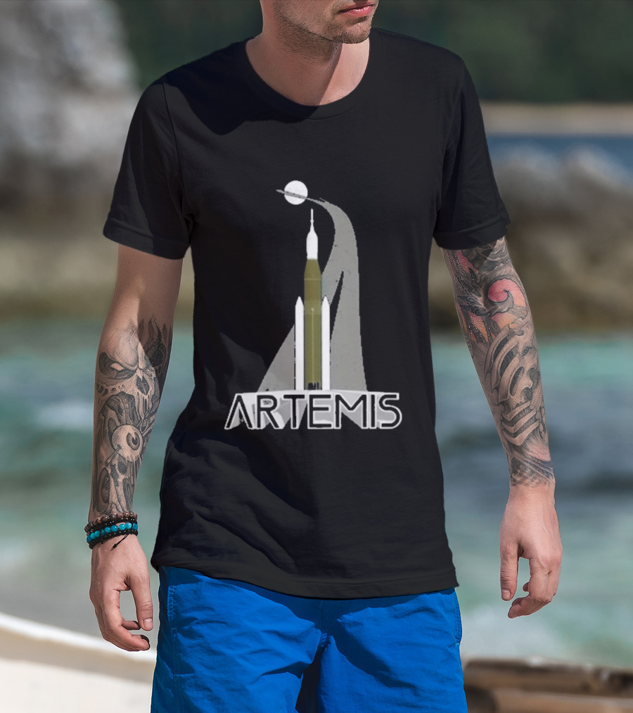 Nasa Artemis II Rocket Launch Space Exploration Mission T-Shirt