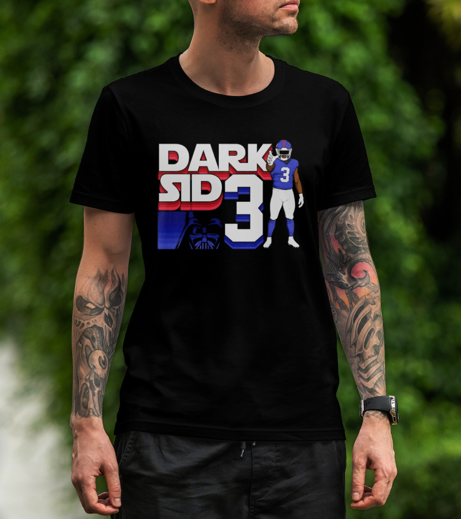 Dark Sid3 New York Giants Football Darth Vader T-Shirt