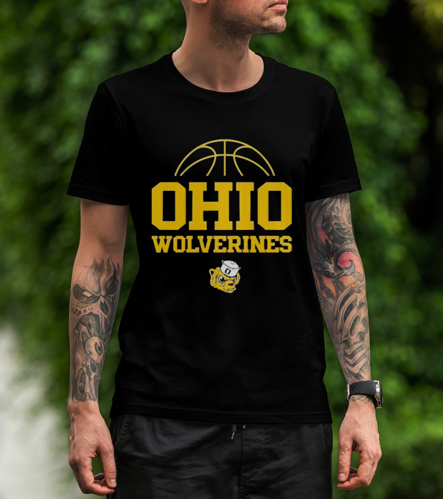 Ohio Wolverines Basketball Yellow T-Shirt