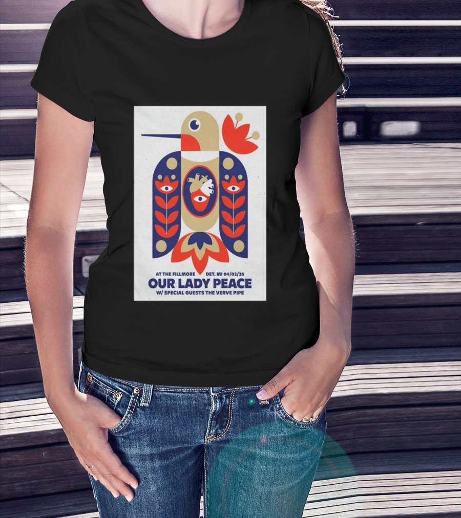 Our Lady Peace At The Fillmore Detroit April 2 2026 With Special Guests The Verve Pipe T-Shirt