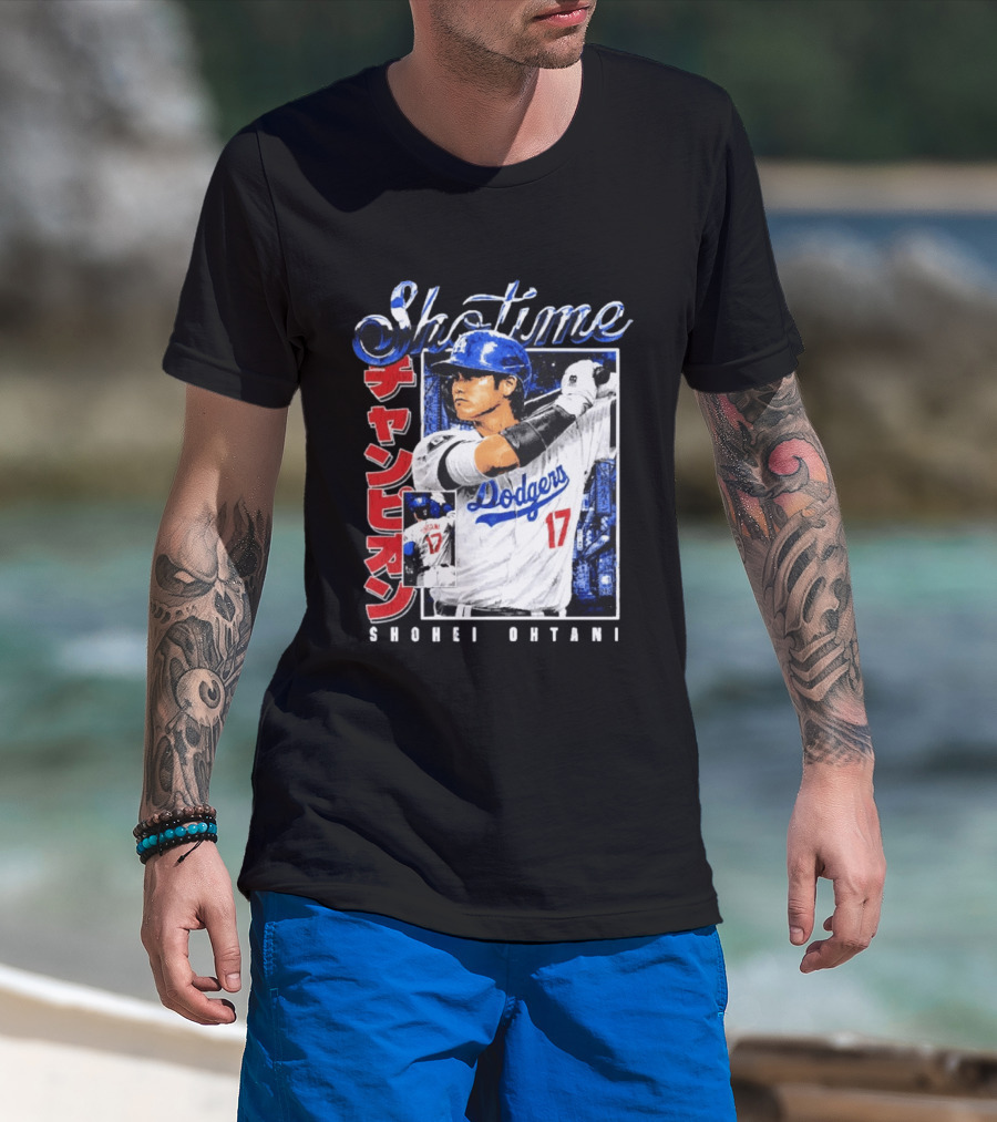 Sho Time Shohei Ohtani Dodgers 17 Baseball Sportswear T-Shirt