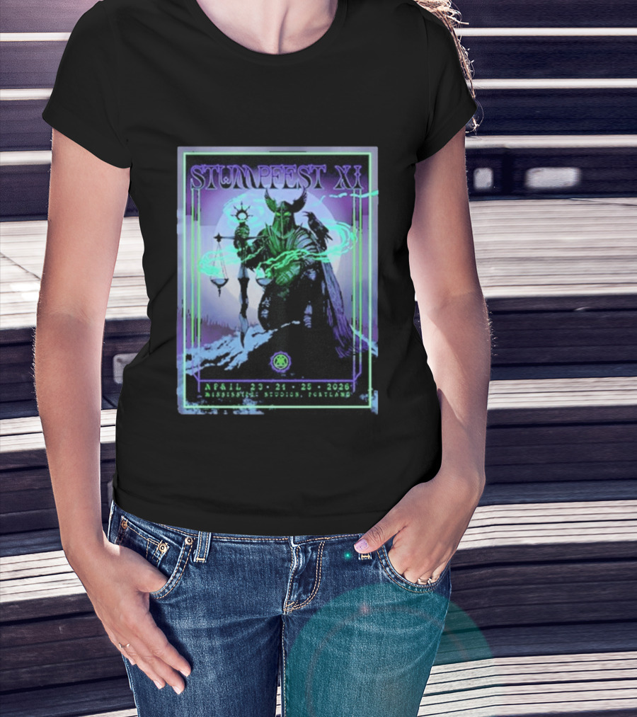 Stumpfest XI Concert Tour April 23 24 25 2026 Mississippi Studios Portland Viking Raven Mythology T-Shirt