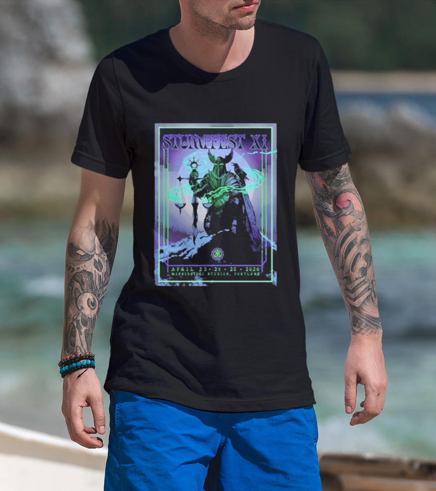 Stumpfest XI Concert Tour April 23 24 25 2026 Mississippi Studios Portland Viking Raven Mythology T-Shirt