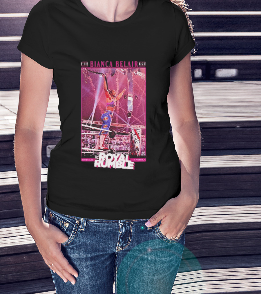 The EST WWE Bianca Belair Royal Rumble January 31 2021 St Petersburg Florida T-Shirt