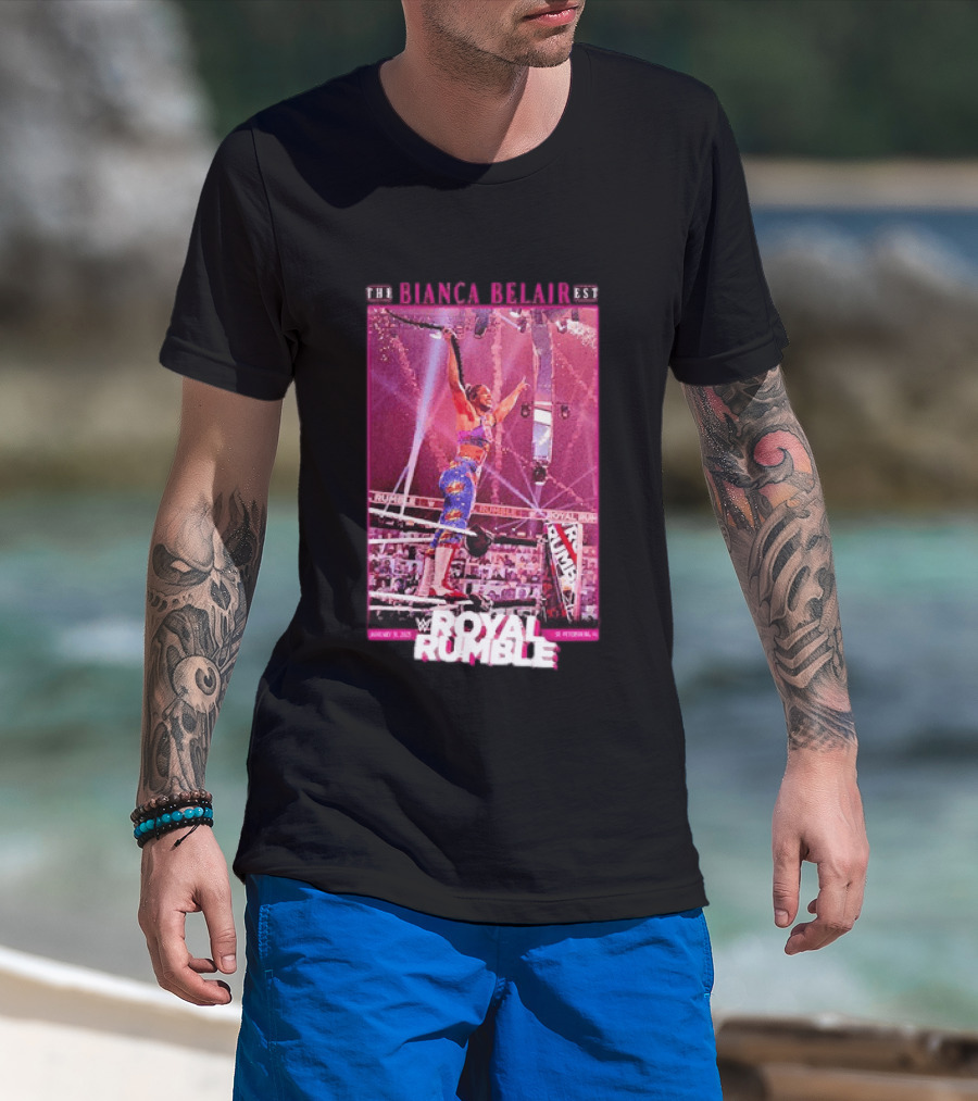 The EST WWE Bianca Belair Royal Rumble January 31 2021 St Petersburg Florida T-Shirt