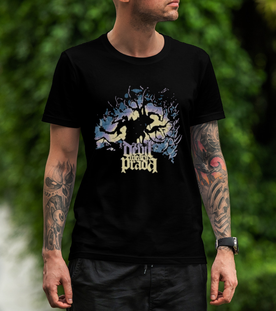 The Devil Wears Prada Roots Above Neon Tree Burst T-Shirt