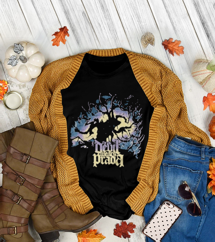 The Devil Wears Prada Roots Above Neon Tree Burst T-Shirt