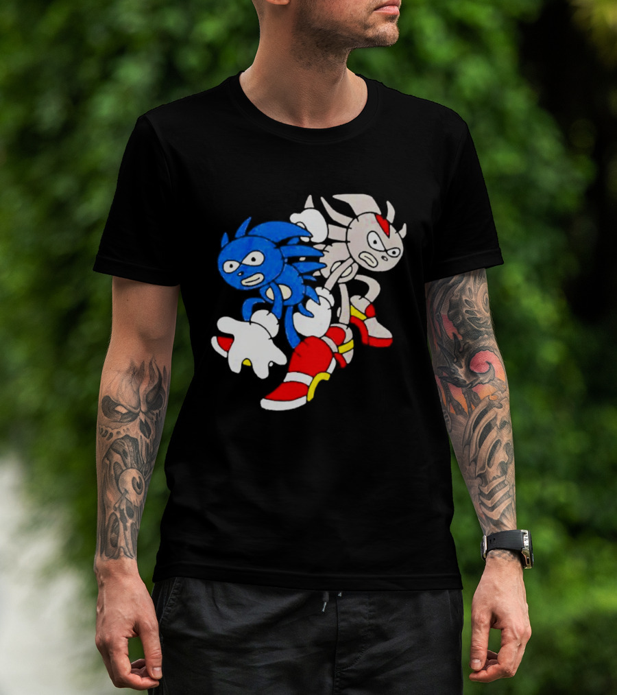 The Hedgehog Sanic And Shedew Adventure Meme Humor T-Shirt