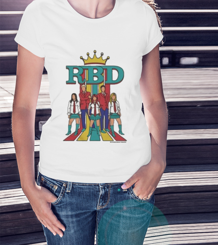 RBD Logo With Crown And Colorful Band Members T-Shirt
