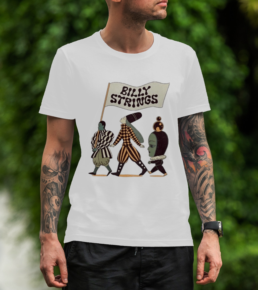 Billy Strings Spring Tour 2026 Parade Marching Characters With Dates T-Shirt