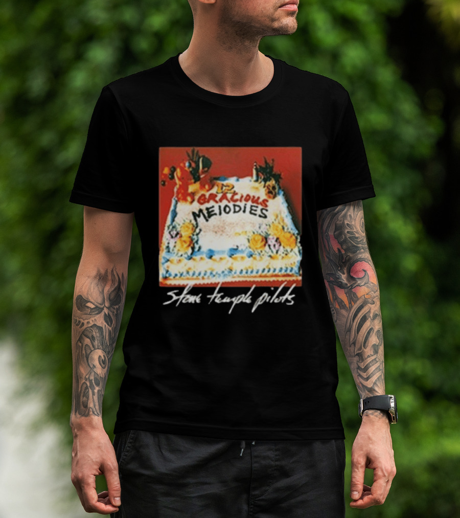 Stone Temple Pilots 12 Gracious Melodies Cake Art 30th Anniversary T-Shirt