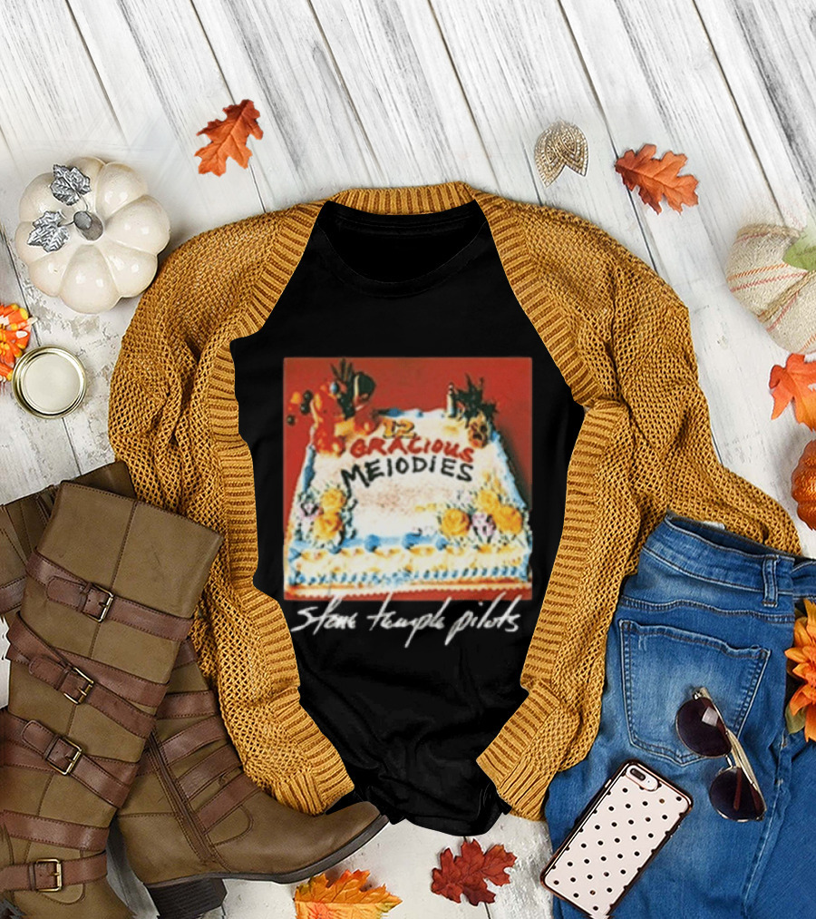Stone Temple Pilots 12 Gracious Melodies Cake Art 30th Anniversary T-Shirt