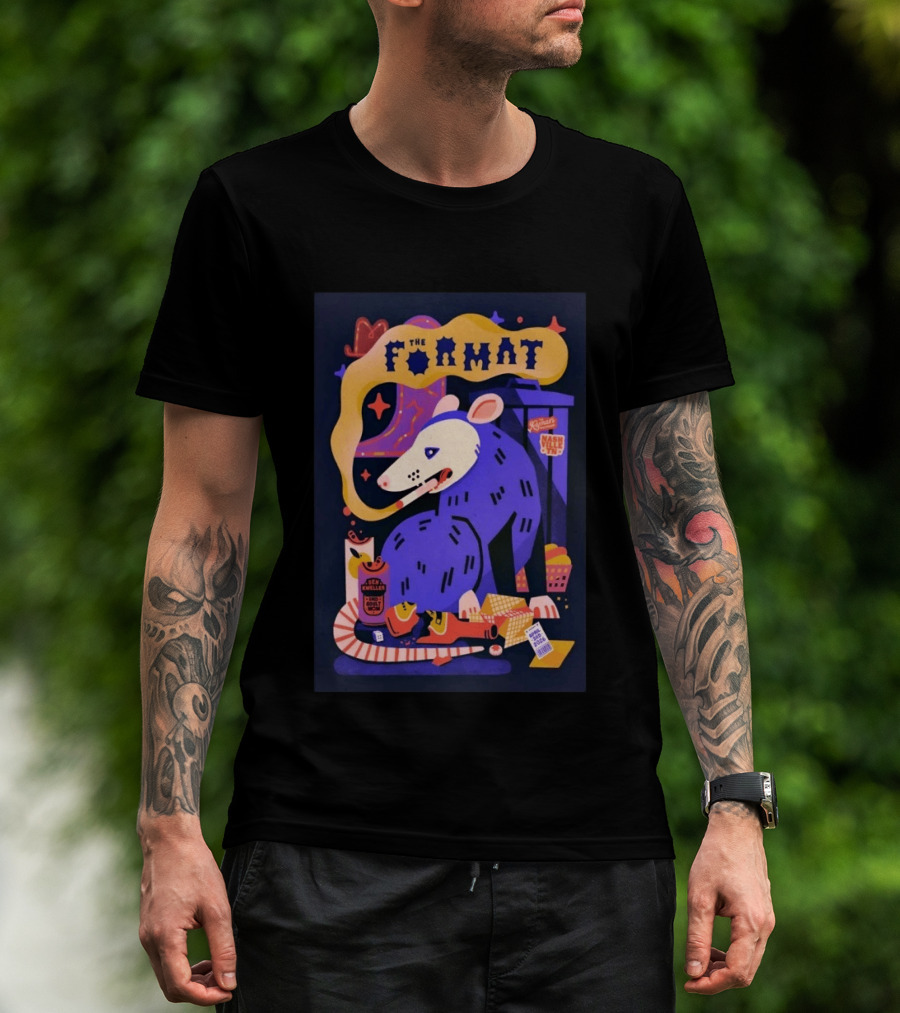 The Format Ryman Auditorium Nashville TN April 3 2026 Art With Possum And Stars T-Shirt