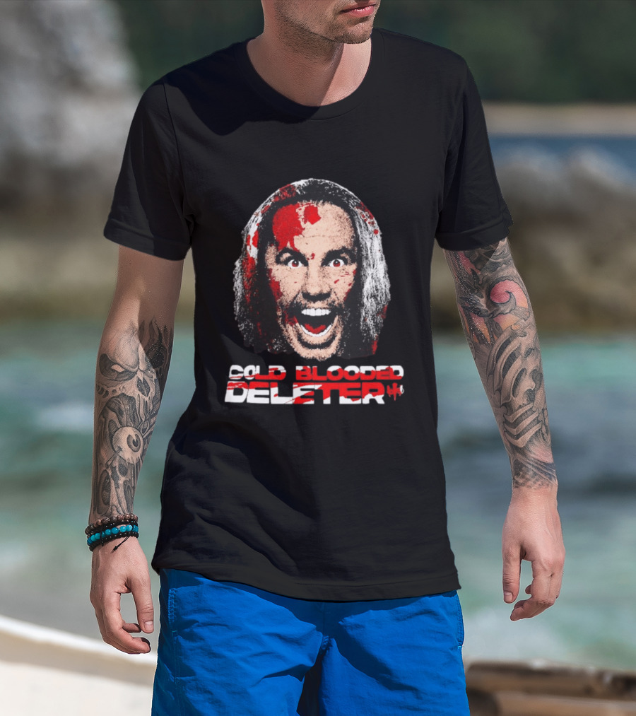 TNA Wrestling Matt Hardy Cold Blooded Deleter Face Paint T-Shirt