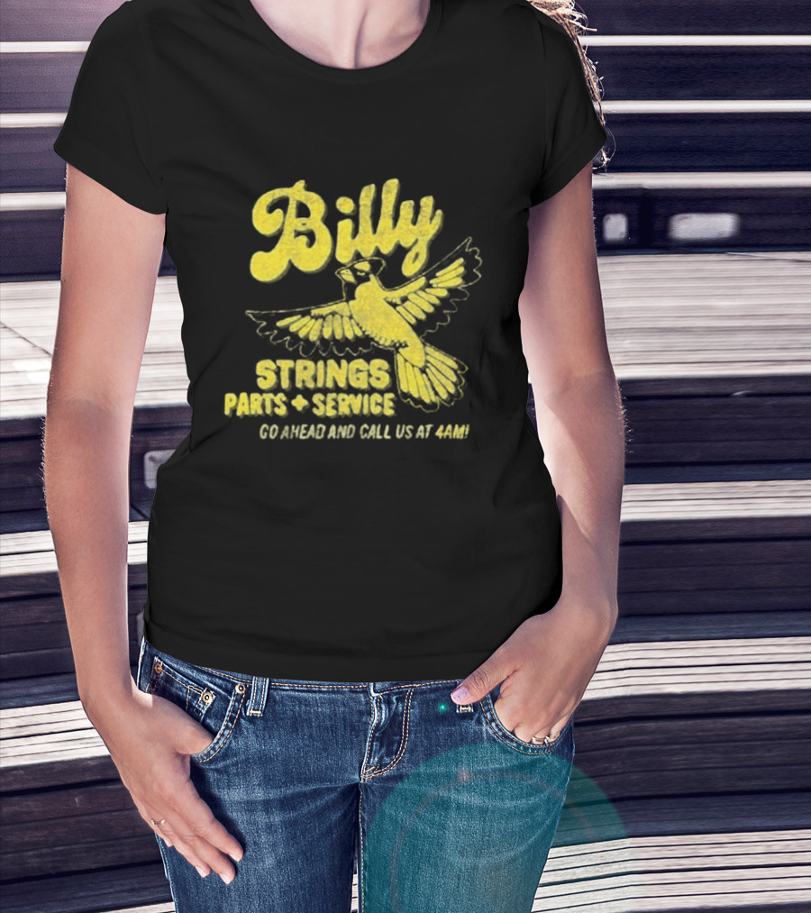 Billy Strings Parts And Service Band Garage Serviced And Call Us At 4201 T-Shirt