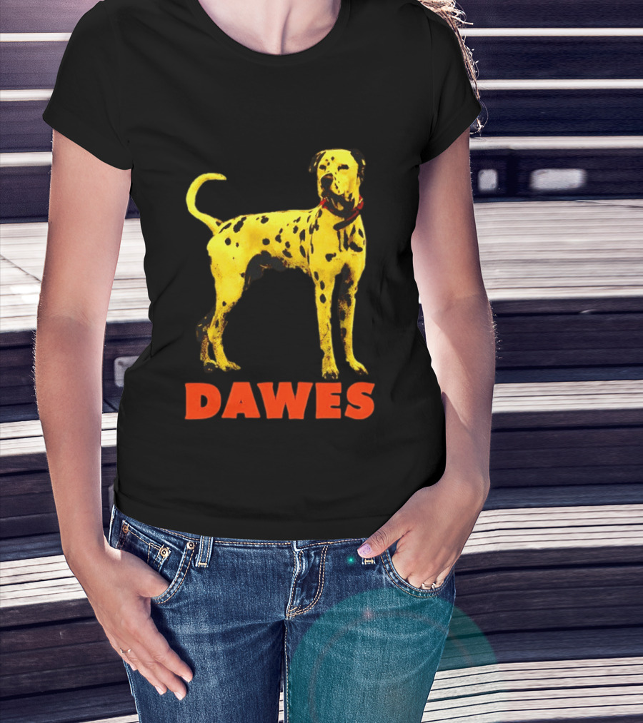 Dawes Dalmatian Dog Yellow And Red T-Shirt