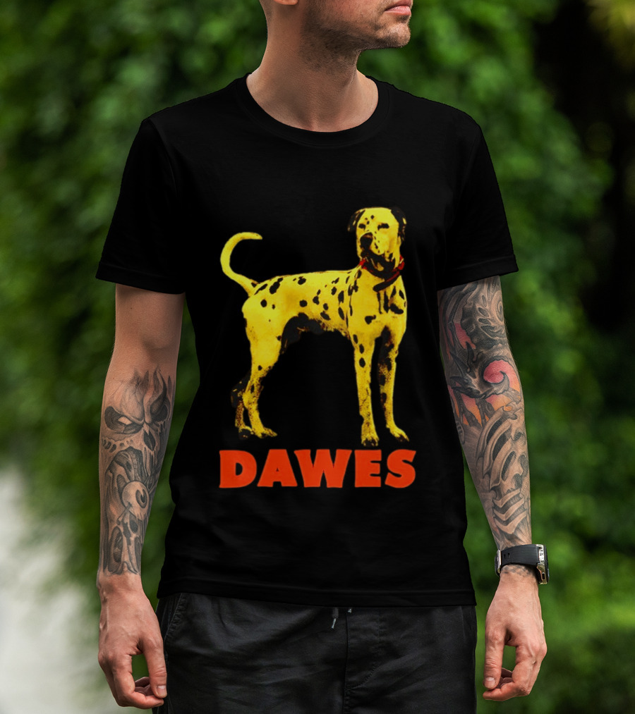 Dawes Dalmatian Dog Yellow And Red T-Shirt