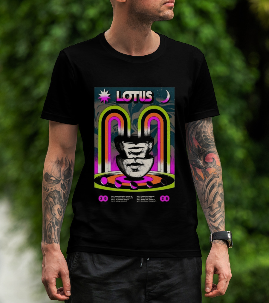 Lotus Spring 2026 Tour Dates Soundcheck Theater Fibonacci Soundstage Photon Plaza Stage Theatre T-Shirt