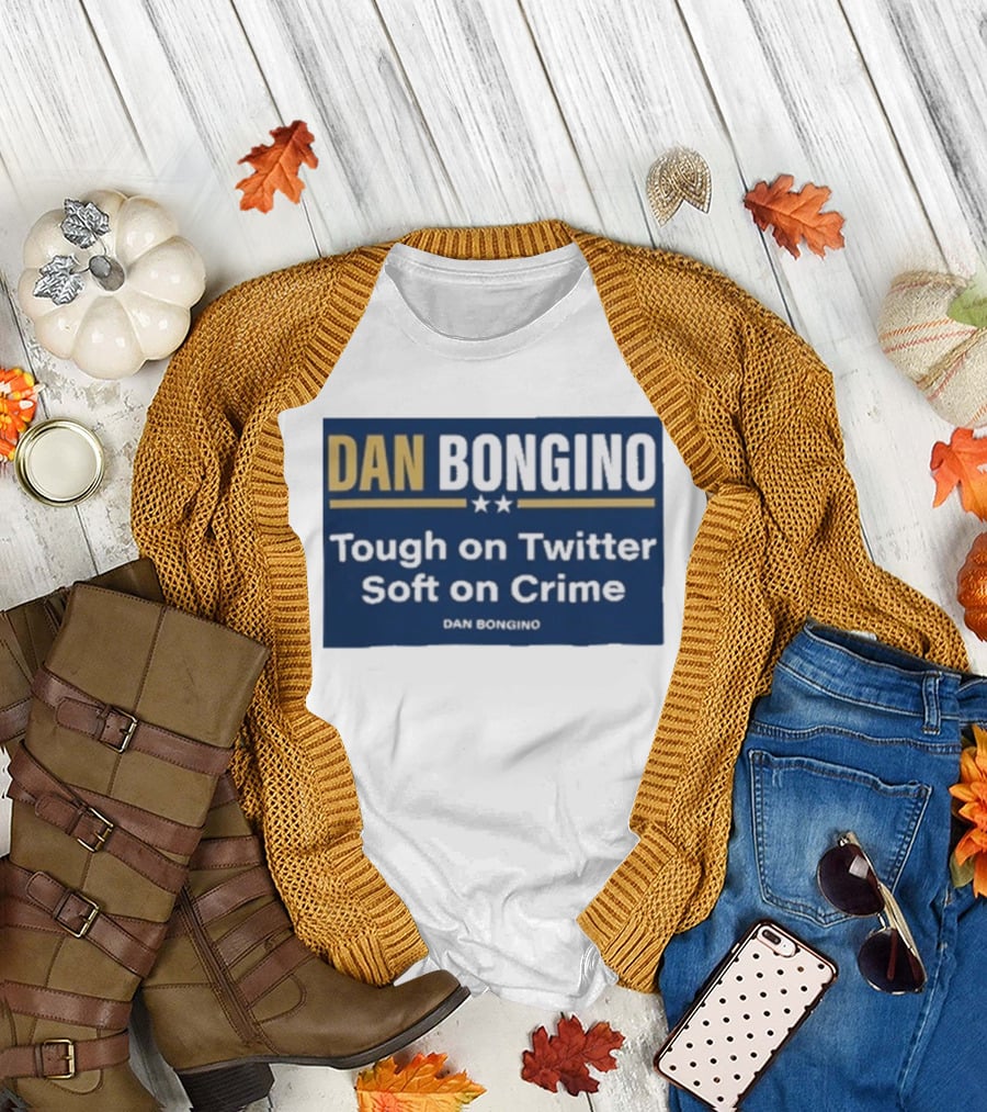 Dan Bongino Tough on Twitter Soft on Crime Two Stars T-Shirt