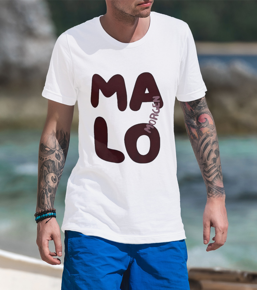 Malo Morgen Balkan Textual T-Shirt