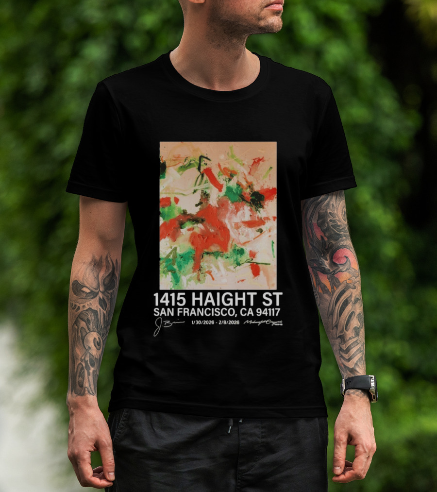 Midnight Organic J. Brian 1415 Haight St San Francisco CA 94117 T-Shirt