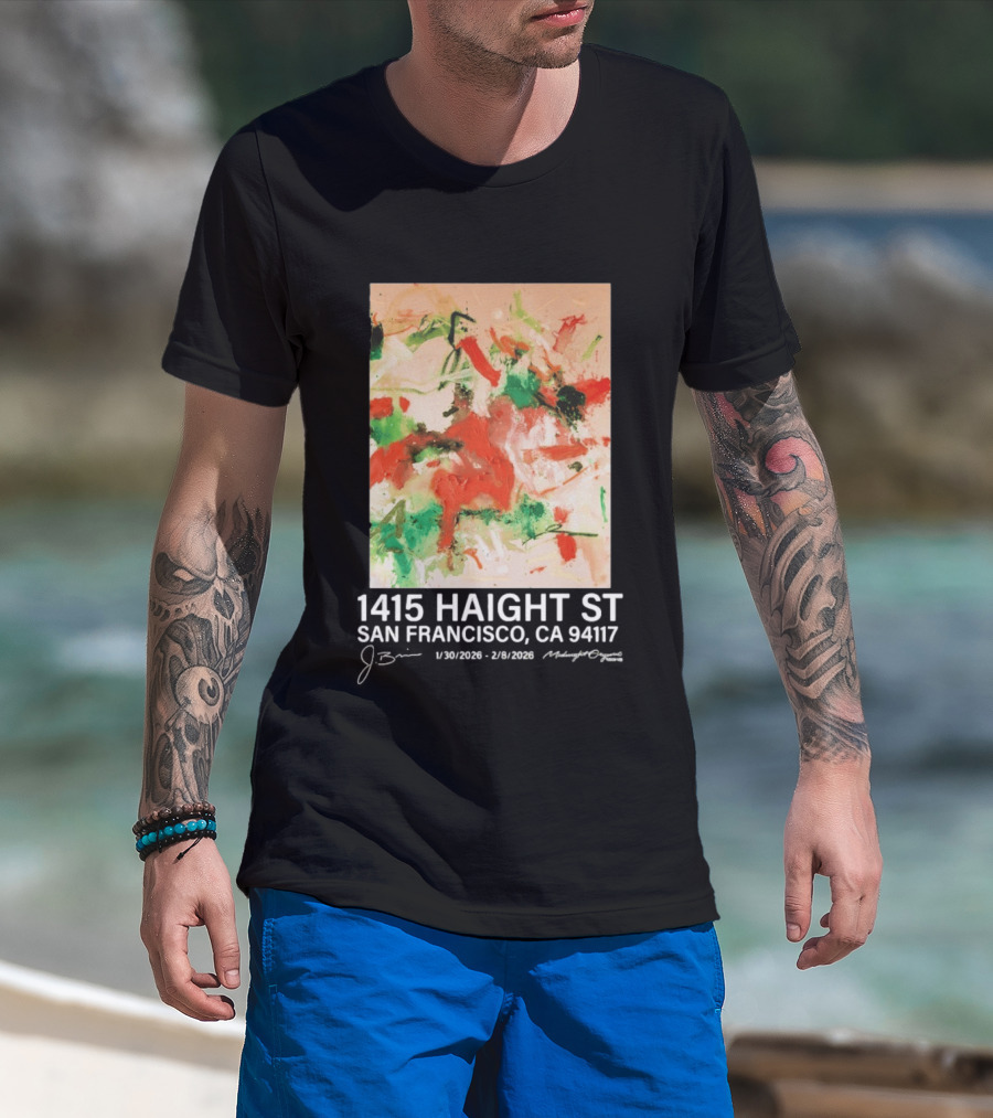 Midnight Organic J. Brian 1415 Haight St San Francisco CA 94117 T-Shirt
