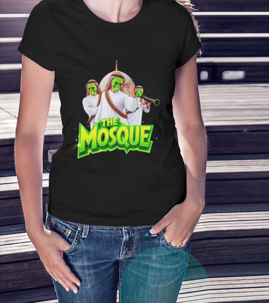 The Mosque Mask Green Faces Characters T-Shirt