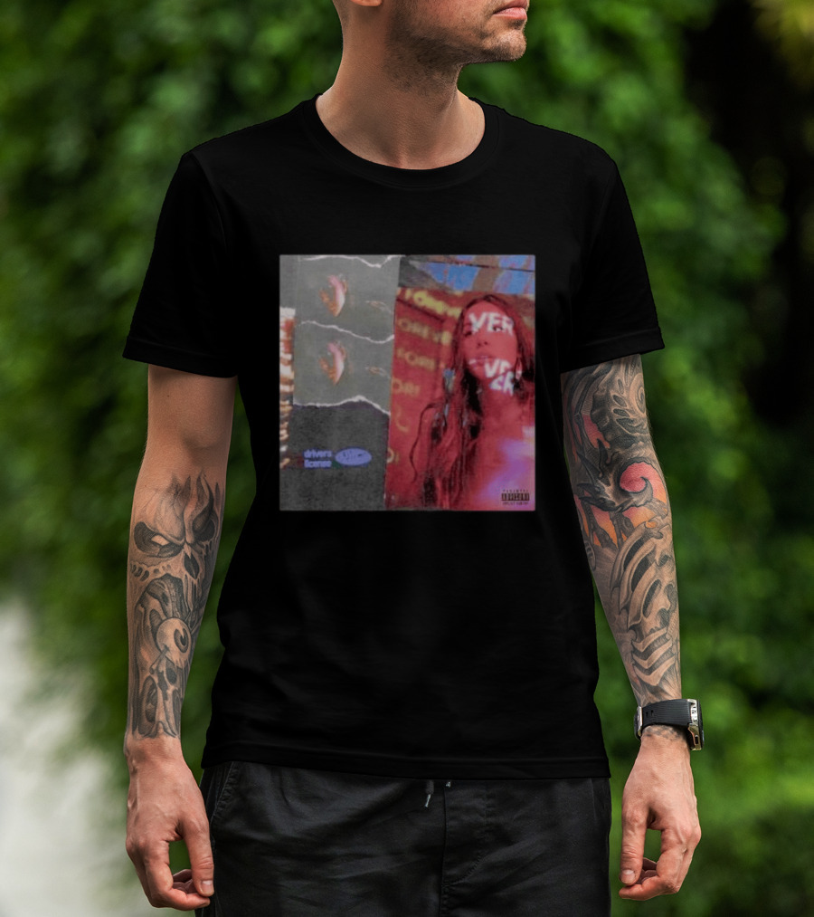 Drivers License Olivia Rodrigo Album Cover T-Shirt